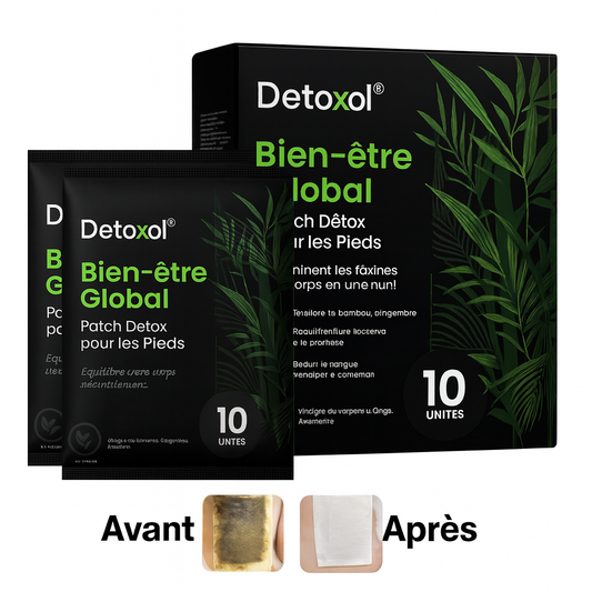 Detoxol™ Patchs Détox pour les Pieds | Éliminent les Toxines du Corps en Une Nuit!