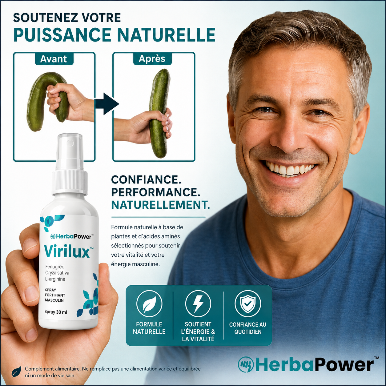 Virilux™ Vaporisateur aux algues pour l’érection | Érections dures comme du roc en 43 secondes !