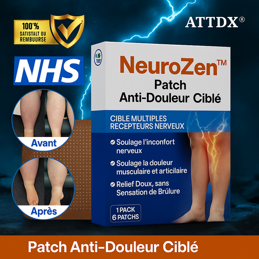 NeuroZen™ Patch Anti-Douleur Ciblé | Élimine les Douleurs Nerveuses en Moins de 15 Minutes!