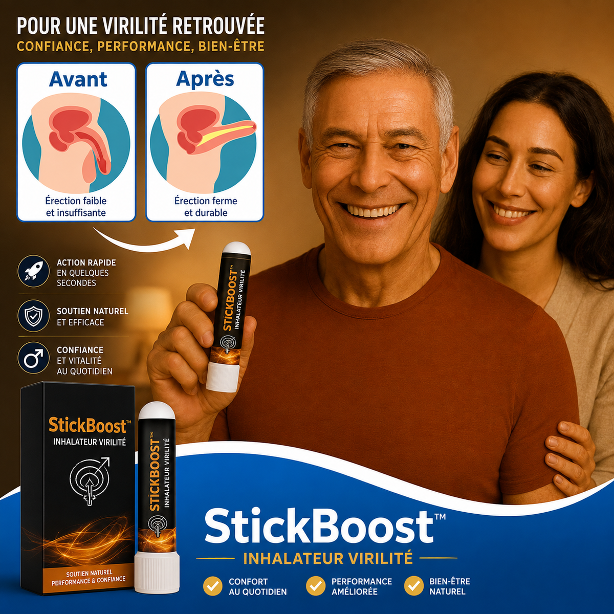 StickBoost™ Inhalateur Virilité | Retrouvez une érection ferme et puissante en seulement 2 minutes !
