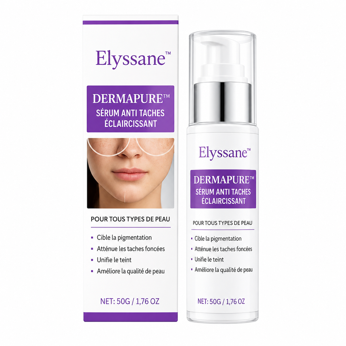 Elyssane™ Sérum Anti-Taches Éclaircissant | Effacez vos taches brunes en 72 heures chrono !