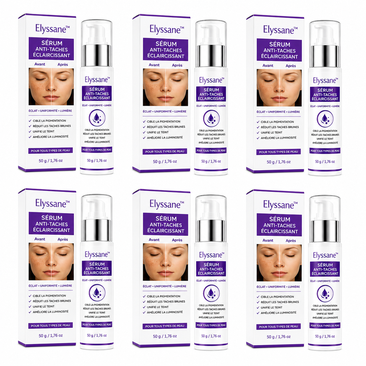Elyssane™ Sérum Anti-Taches Éclaircissant | Effacez vos taches brunes en 72 heures chrono !