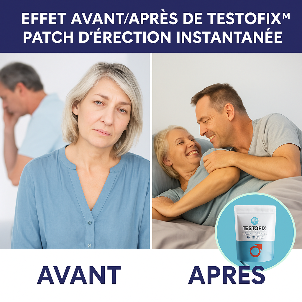 Testofix™ Patch d’Érection Instantanée | Retrouvez une érection en 5 minutes, sans pilules ni douleurs!