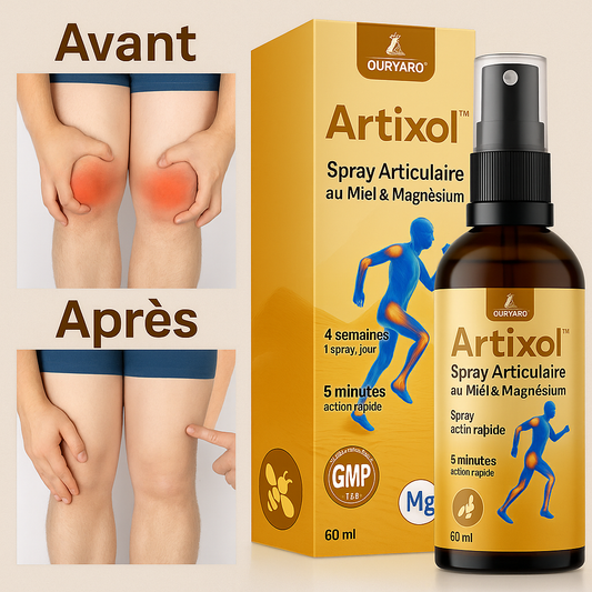 Artixol™ Spray Articulaire au Miel & Magnésium | Répare vos articulations douloureuses en 10 minutes !
