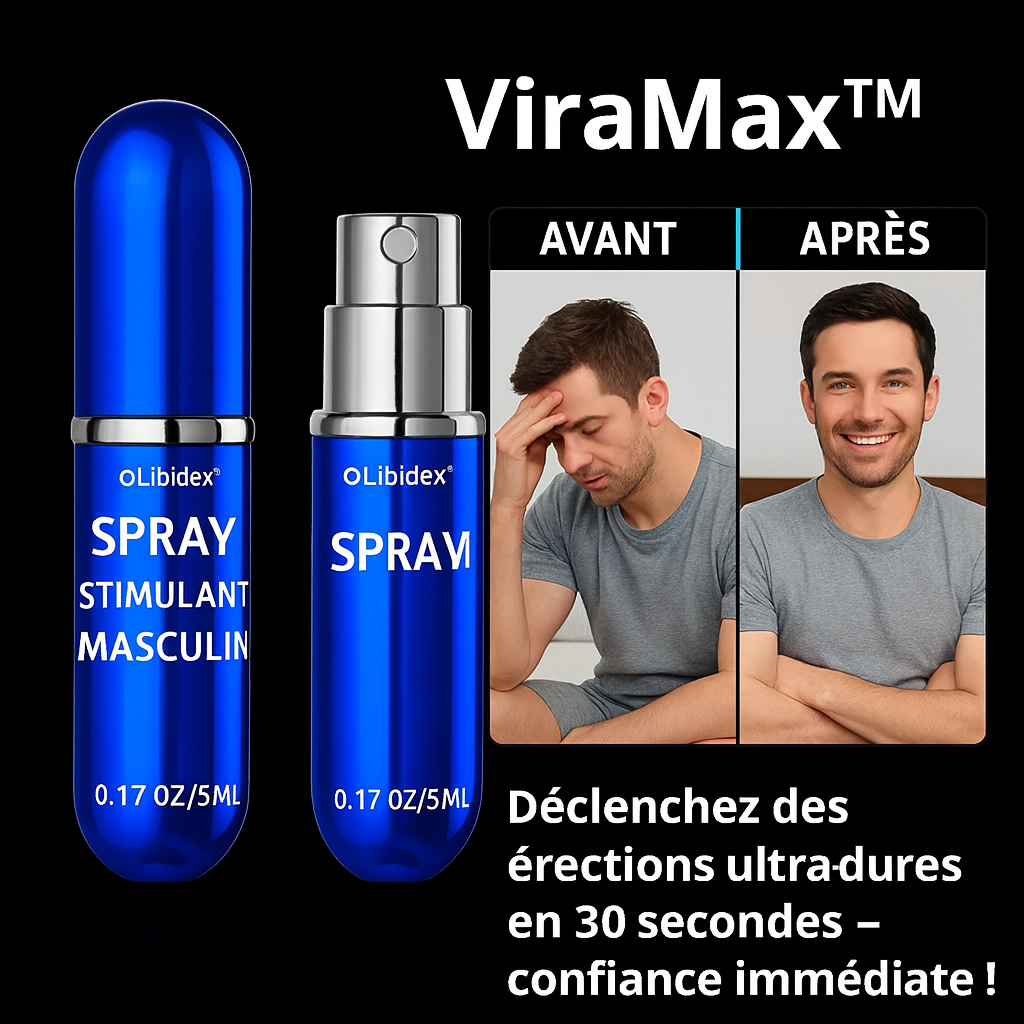 ViraMax™ Spray Stimulant Masculin | Déclenchez des érections ultra-dures en 30 secondes – confiance immédiate garantie !
