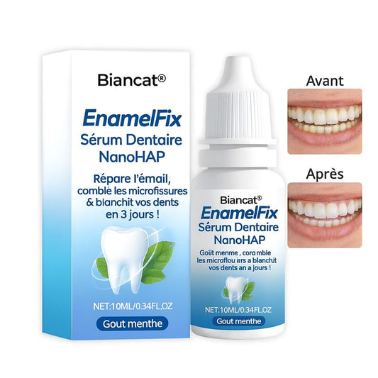 EnamelFix™ Sérum Dentaire NanoHAP | Répare l’émail, comble les microfissures & blanchit vos dents en 3 jours !