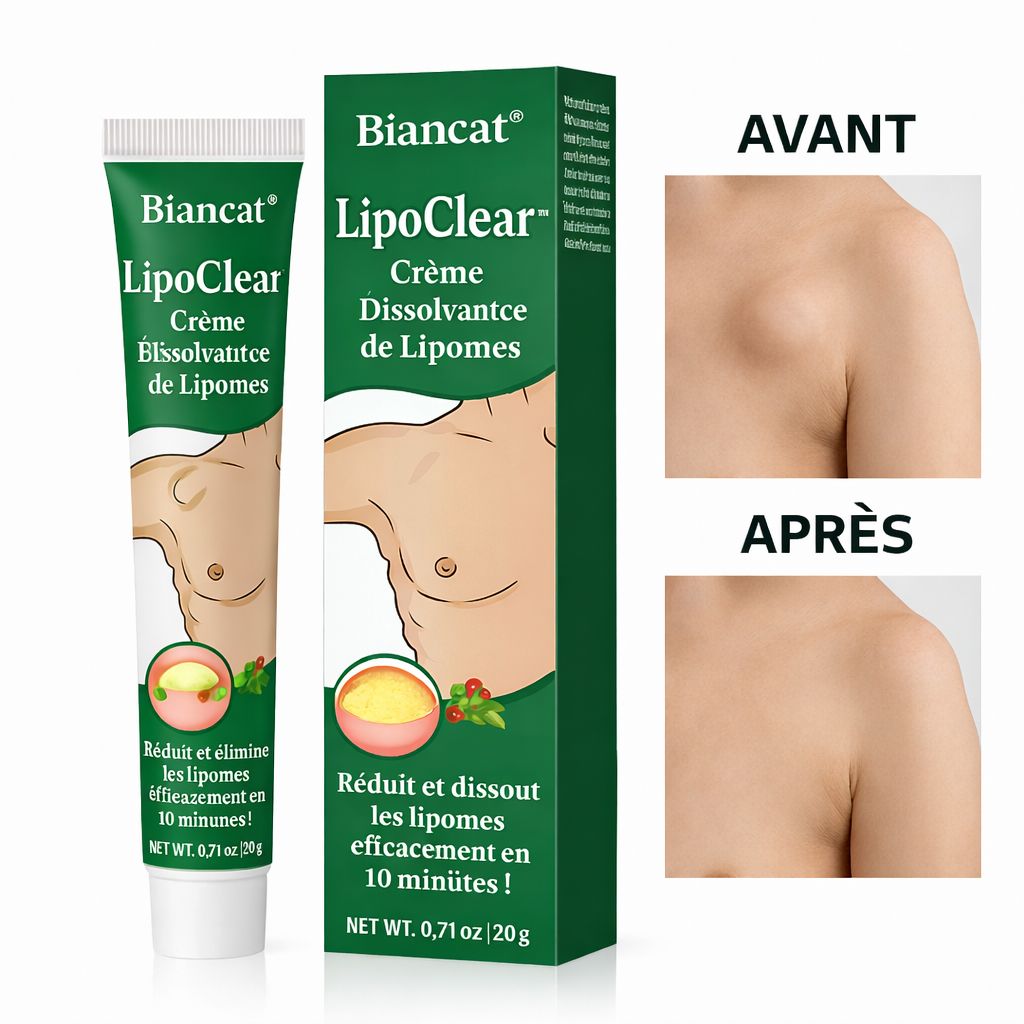 LipoClear™ Crème Dissolvante de Lipomes | Faites disparaître vos lipomes en 10 minutes – sans chirurgie!