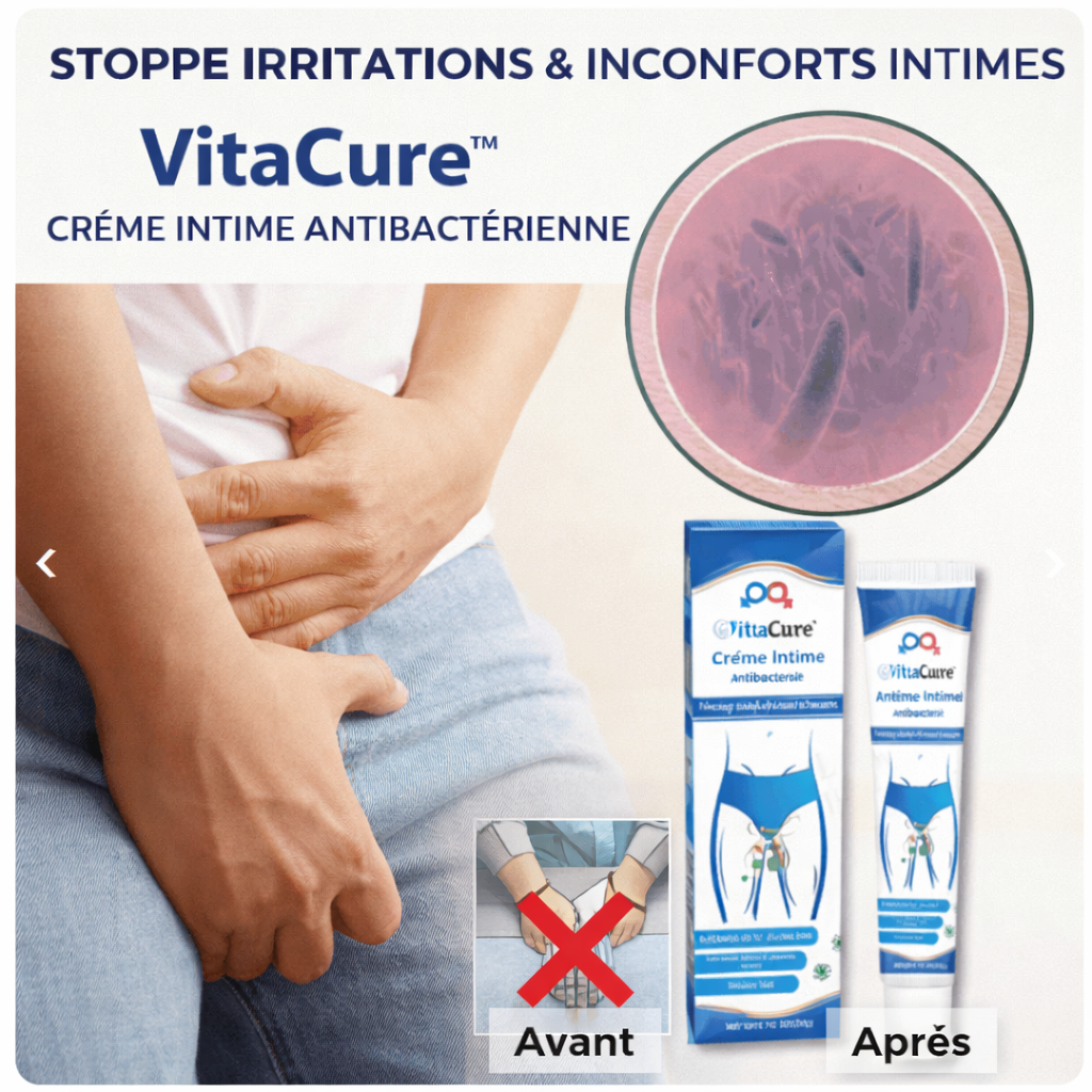 VitaCure™ Crème Intime Antibactérienne | Élimine les démangeaisons et tue les bactéries instantanément !