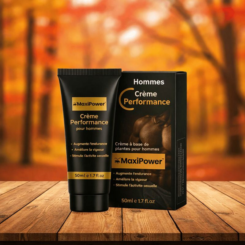 MaxiPower™ Crème Performance | Gagnez 4 cm et tenez 3 fois plus longtemps dès la 1ère application !