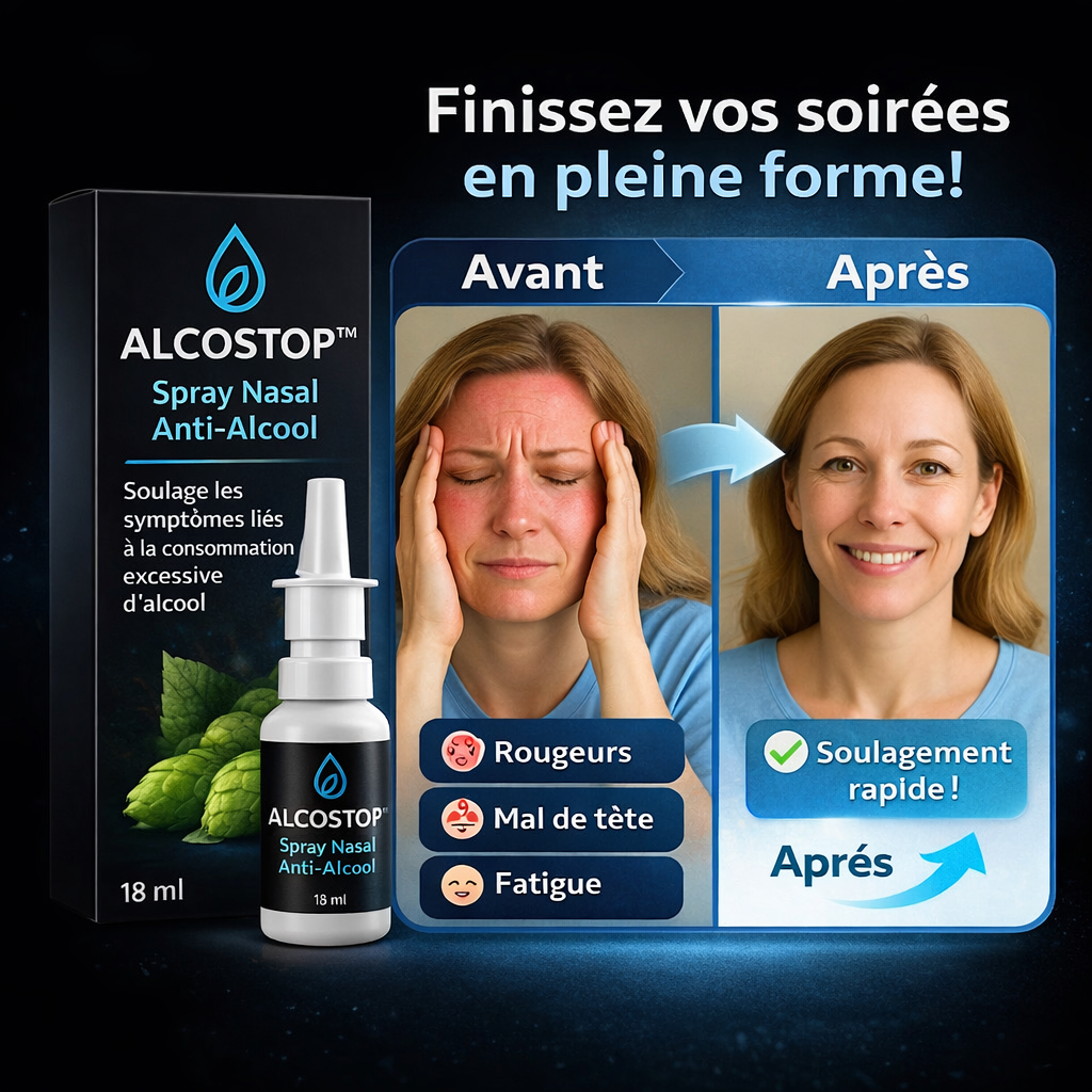 AlcoStop™ Spray Nasal Anti-Alcool | Stop votre envie de boire en 3 jours!