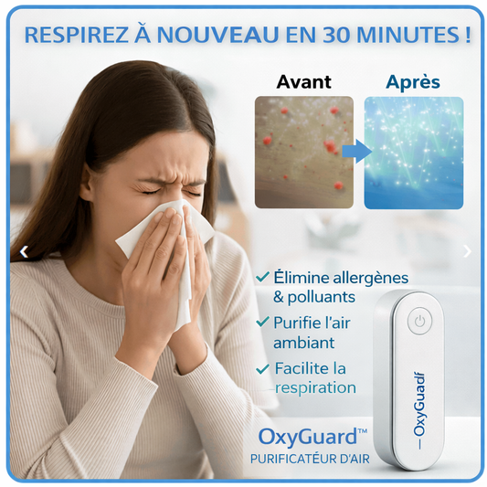 OxyGuard™ Purificateur d'air | Respirez facilement en seulement 30 minutes !