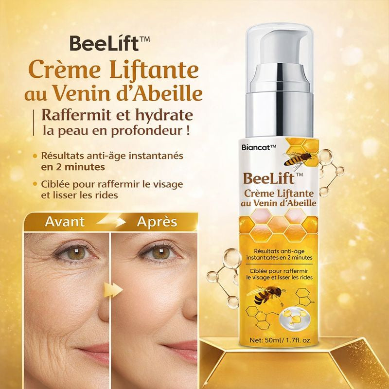 BeeLift™ Crème Liftante au Venin d’Abeille | Raffermit et hydrate la peau en profondeur !