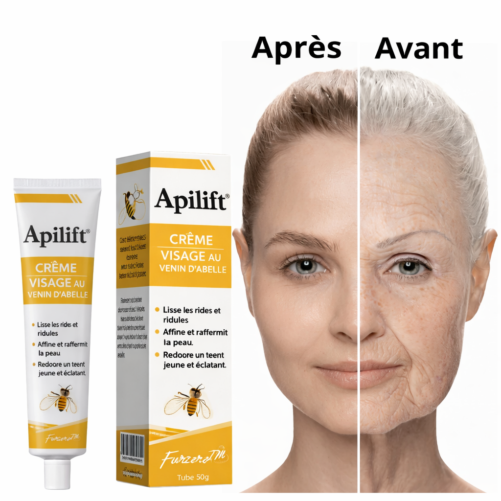 Apilift™ Crème Visage au Venin d’Abeille | Effacez vos rides les plus profondes en 5 minutes chrono !