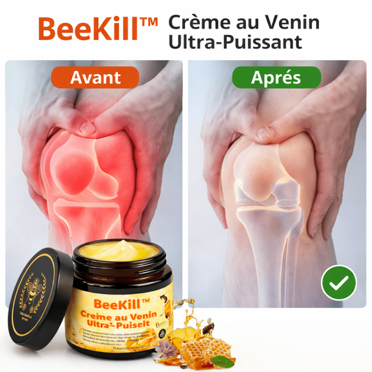 BeeKill™ Crème au Venin Ultra-Puissant | Élimine les douleurs articulaires en 10 minutes – recommandé par les médecins !