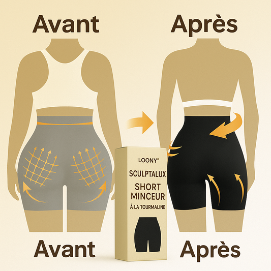 SculptaLux™ Short Minceur à la Tourmaline | Élimine la graisse, lisse la cellulite et sculpte les fesses en un instant!