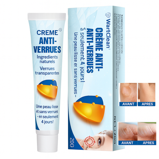 WartClean™ Crème Anti-Verrues | Une peau lisse et sans verrues – en seulement 4 jours!