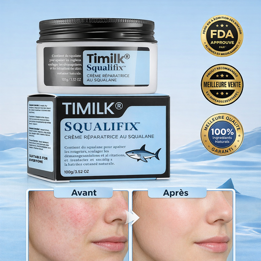 Squalifix™ Crème Réparatrice au Squalane | Répare la peau abîmée et apaise instantanément en 3 minutes !