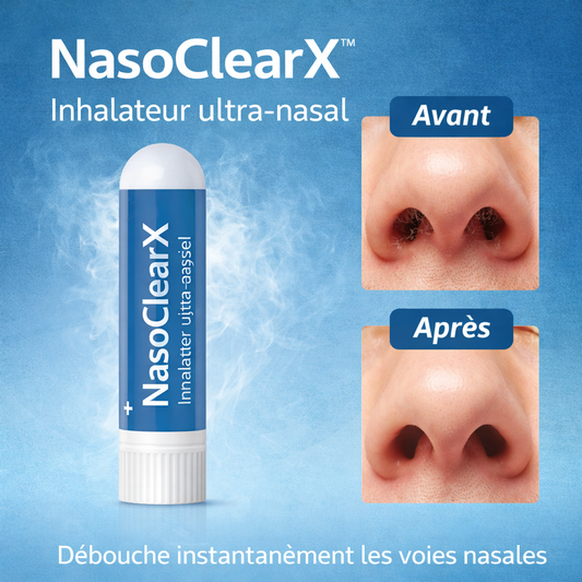 NasoClearX™ Inhalateur ultra-nasal | Respirez librement en seulement 3 minutes !