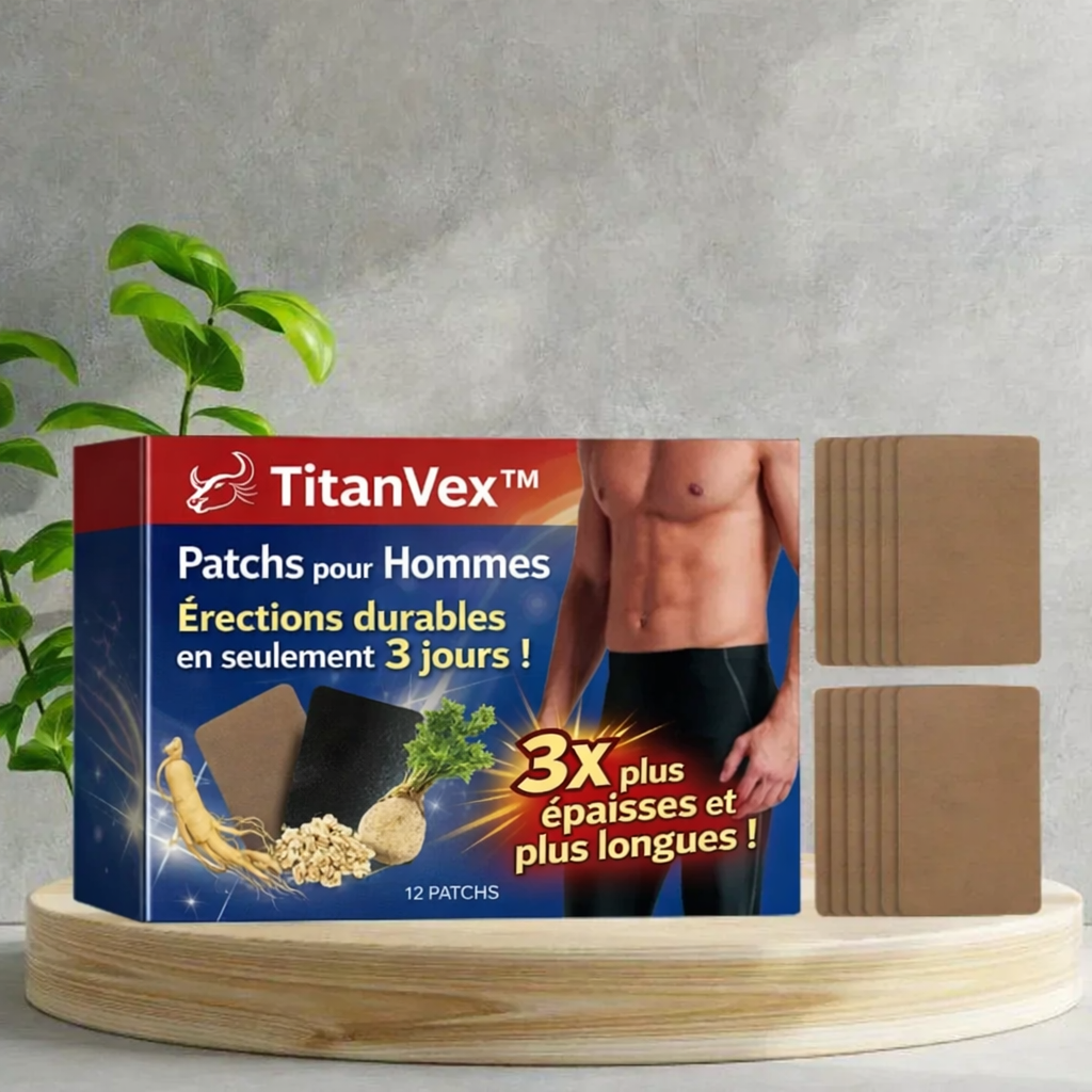 TitanVex™ Patchs | Érections durables en seulement 3 jours ! 3x plus épaisses et plus longues !