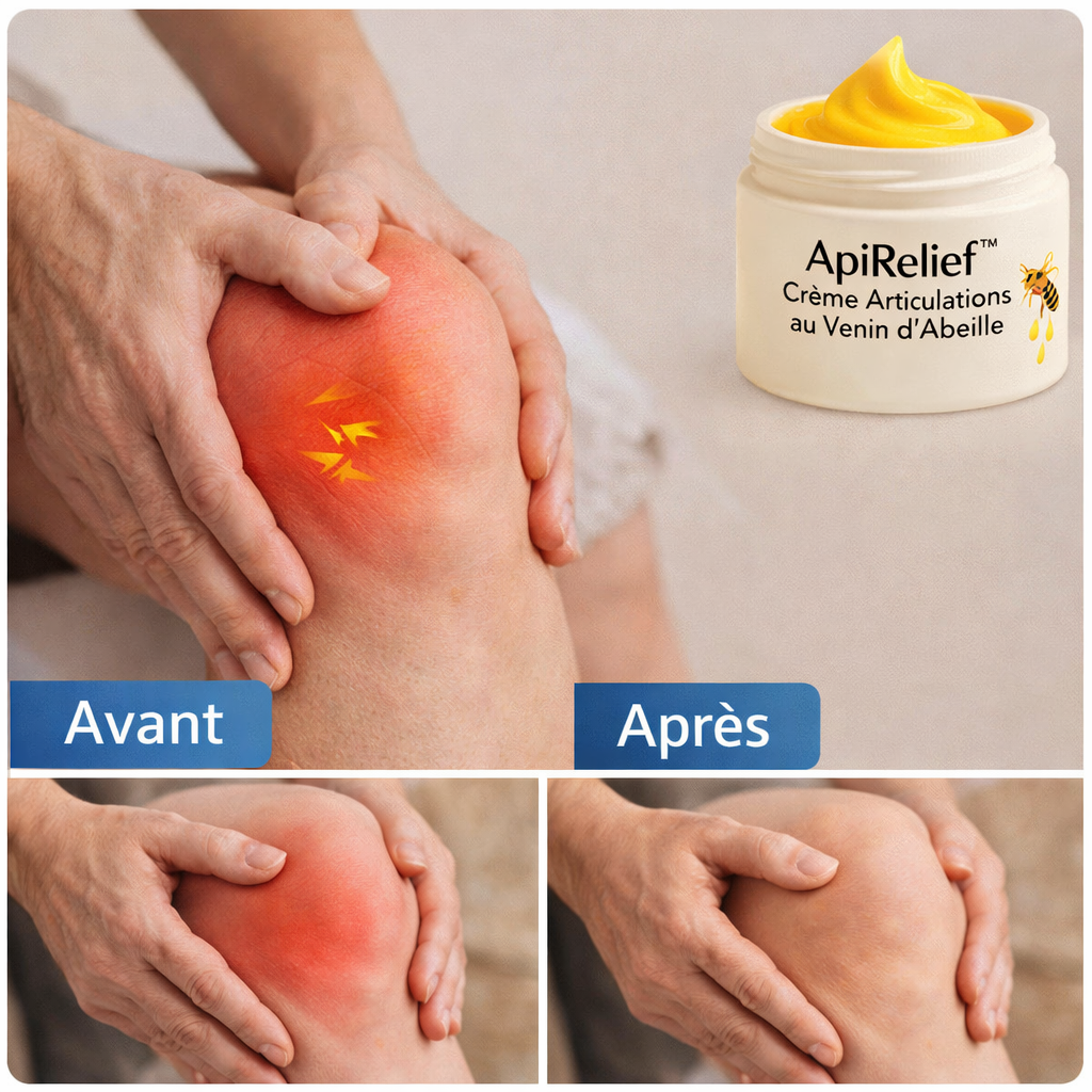 ApiRelief™ Crème Articulations au Venin d’Abeille | Soulagez vos douleurs en 28 secondes !