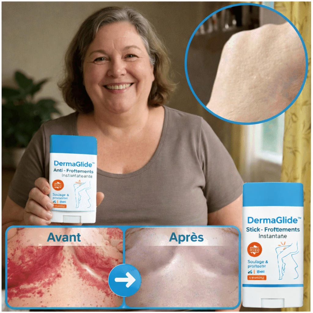 DermaGlide™ Stick Anti-Frottements Instantané | Éliminez douleurs et rougeurs en 2 minutes !