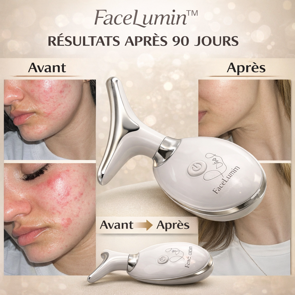 FaceLumin™ Appareil de Lifting du Visage à LED | Un visage lifté et rajeuni en 5 minutes !