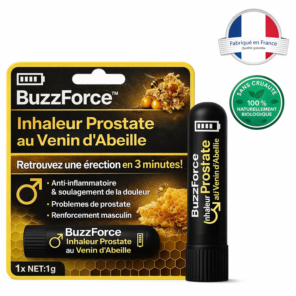 BuzzForce™ Inhaleur Prostate au Venin d'Abeille | Retrouvez une érection en 3 minutes!