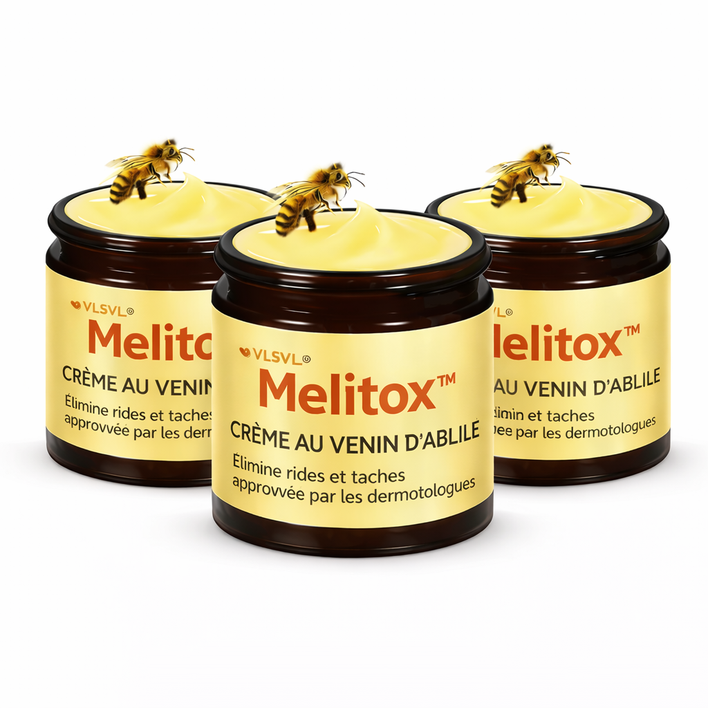 Melitox™ Crème au Venin d’Abeille | Efface rides et taches en 3 minutes – Peau visiblement plus jeune dès la première application !