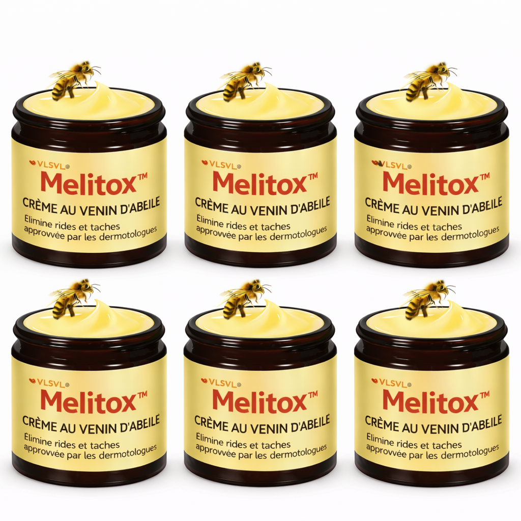 Melitox™ Crème au Venin d’Abeille | Efface rides et taches en 3 minutes – Peau visiblement plus jeune dès la première application !