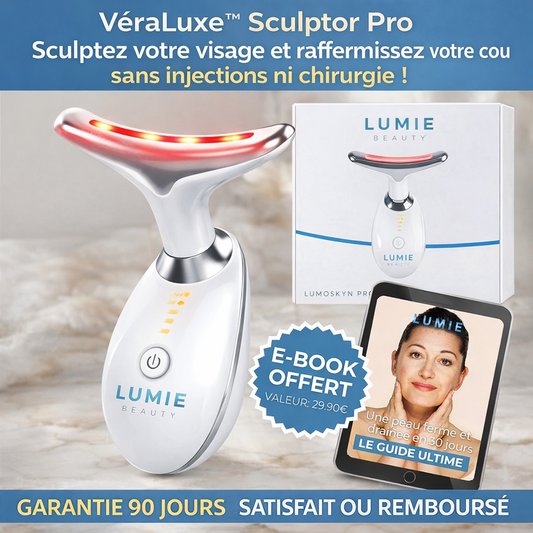 VéraLuxe™ Sculptor Pro | Sculptez votre visage et raffermissez votre cou sans injections ni chirurgie !