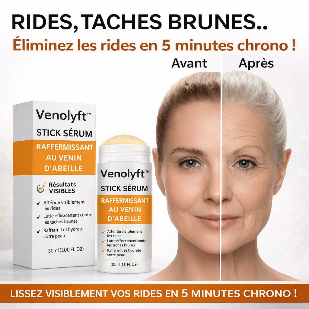 Venolyft™ Stick Sérum Raffermissant au Venin d’Abeille | Lissez visiblement vos rides en 5 minutes chrono !