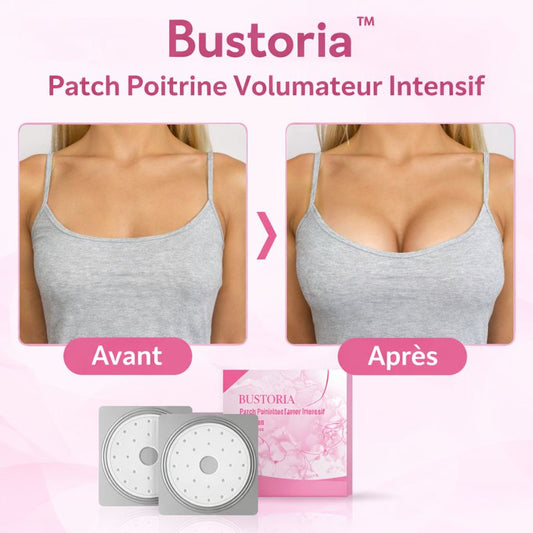 BUSTORIA™ Patch Poitrine Volumateur Intensif | Augmentez visiblement votre poitrine en 3 minutes !