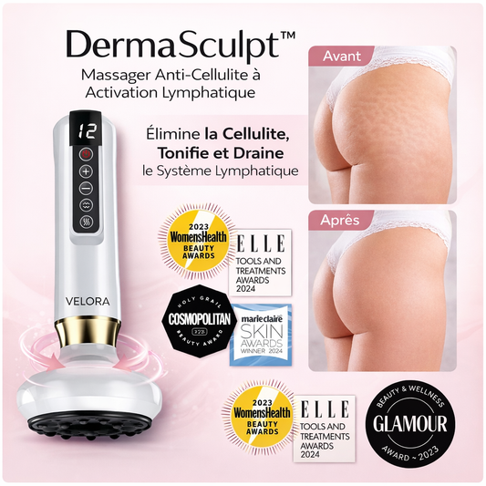 DermaSculpt™ – Massager Anti-Cellulite à Activation Lymphatique | Détruisez visiblement votre cellulite en 7 minutes par jour !