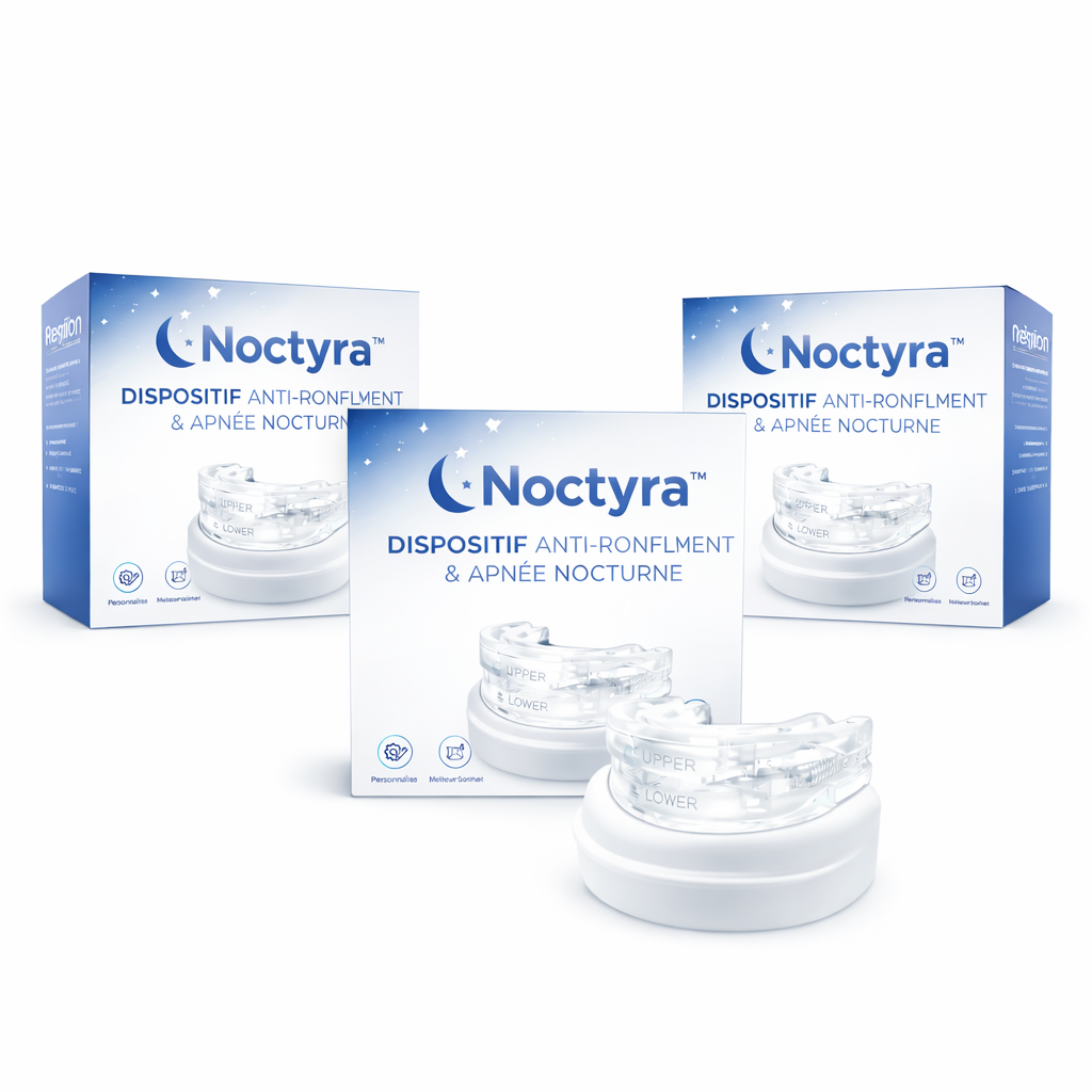 Noctyra™ Dispositif Anti-Ronflement & Apnée Nocturne | Respirez librement et dormez profondément dès la première nuit !