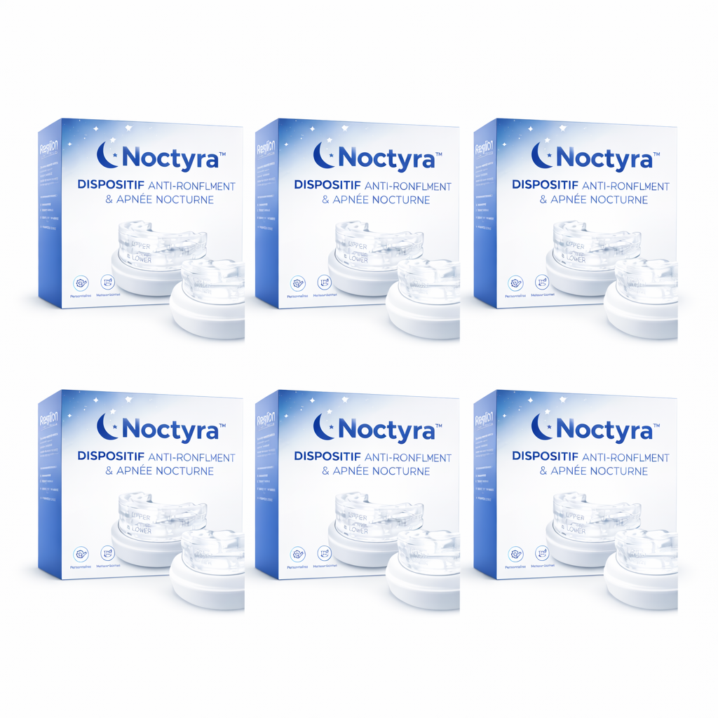 Noctyra™ Dispositif Anti-Ronflement & Apnée Nocturne | Respirez librement et dormez profondément dès la première nuit !