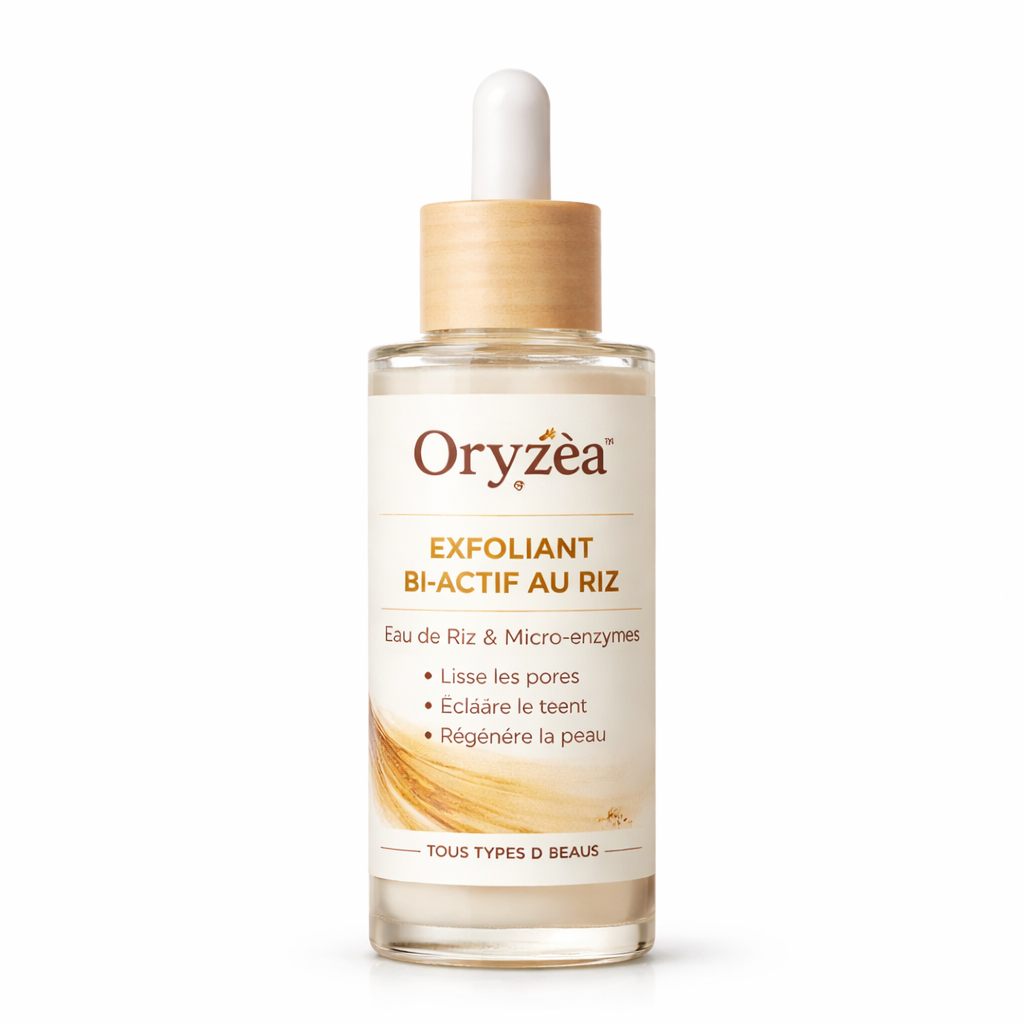 Oryzéa™ Exfoliant Bi-Actif au Riz | Éliminez cellules mortes et excès de sébum dès la première utilisation !