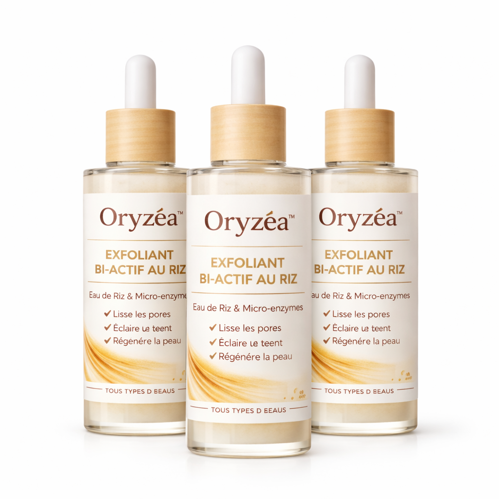 Oryzéa™ Exfoliant Bi-Actif au Riz | Éliminez cellules mortes et excès de sébum dès la première utilisation !