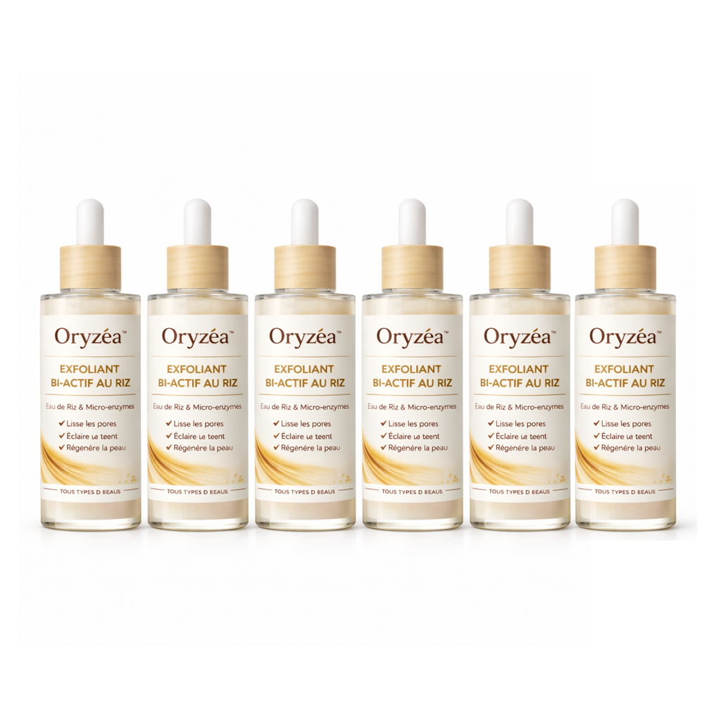 Oryzéa™ Exfoliant Bi-Actif au Riz | Éliminez cellules mortes et excès de sébum dès la première utilisation !