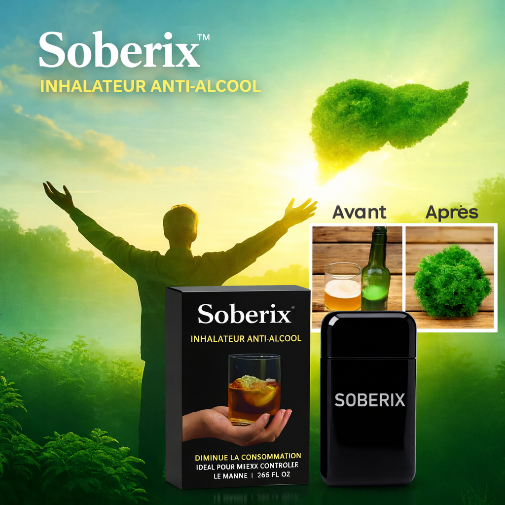 Soberix™ Inhalateur Anti-Alcool | Stoppe les envies en 7 jours – sans médicaments, sans effort!