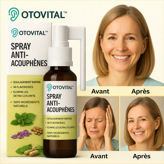 Otovital™ Spray Anti-Acouphènes | Éteignez les bourdonnements persistants en 7 jours !