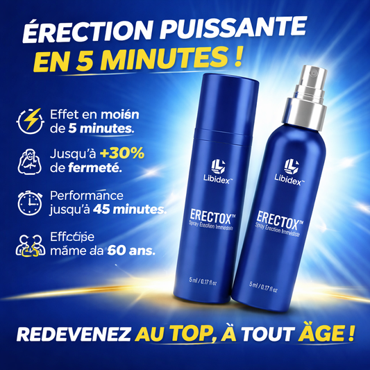 Virilox™ Spray Érection Instantanée Haute Performance | Retrouvez une érection puissante en 5 minutes, même après 60 ans !