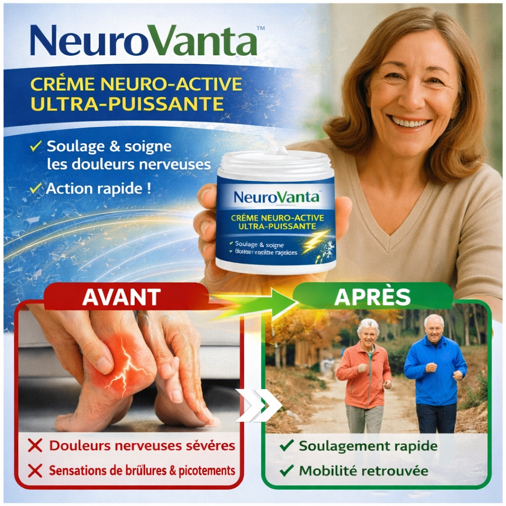 NeuroVanta™ Crème Neuro-Active Ultra-Puissante | Stoppez engourdissements et picotements en 5 jours seulement !
