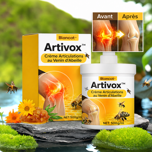 Artivox™ Crème Articulations au Venin d’Abeille | Stoppez vos douleurs en 10 minutes chrono !