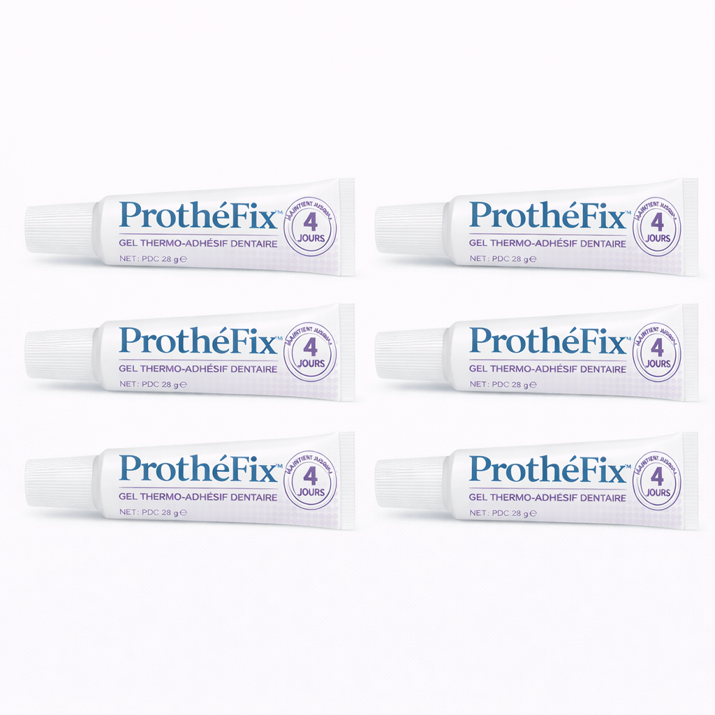 ProthéFix™ Gel Thermo-Adhésif Dentaire | Fixez vos prothèses 4 jours sans colle, sans gêne, sans stress !