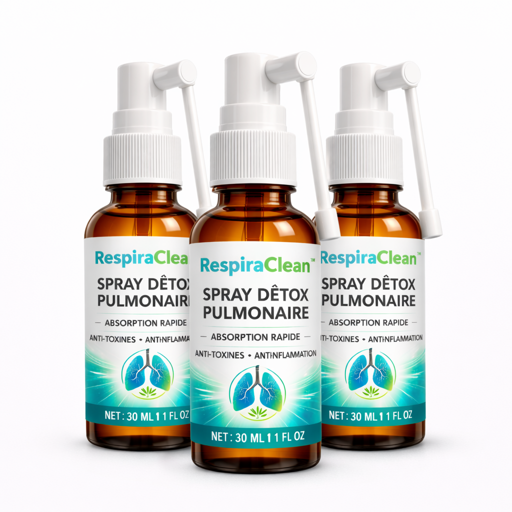 RespiraClean™ Spray Détox Pulmonaire | Libérez vos poumons et expulsez 99% des toxines en 7 jours !