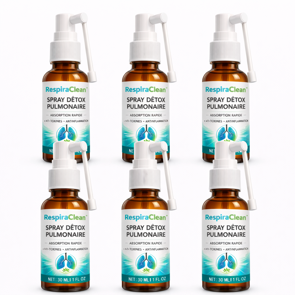 RespiraClean™ Spray Détox Pulmonaire | Libérez vos poumons et expulsez 99% des toxines en 7 jours !