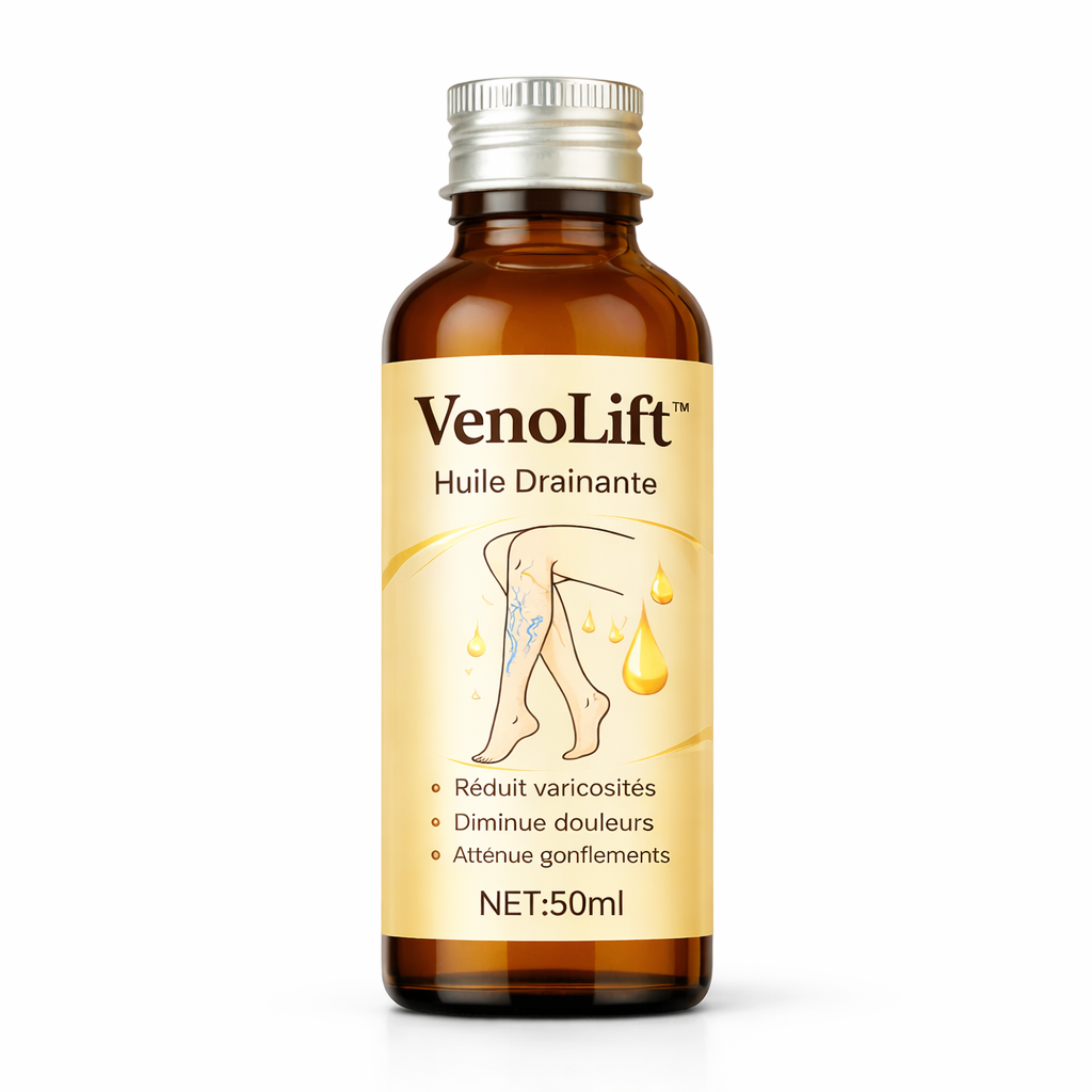 VenoLift™ Huile Drainante | Dégonflez vos jambes lourdes en 7 jours ou moins !