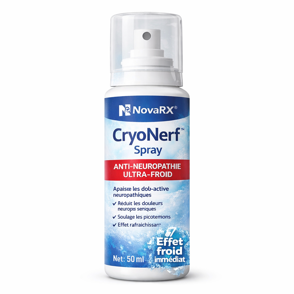 CryoNerf™ Spray Anti-Neuropathie Ultra-Froid | Neutralisez la douleur nerveuse en 120 secondes !