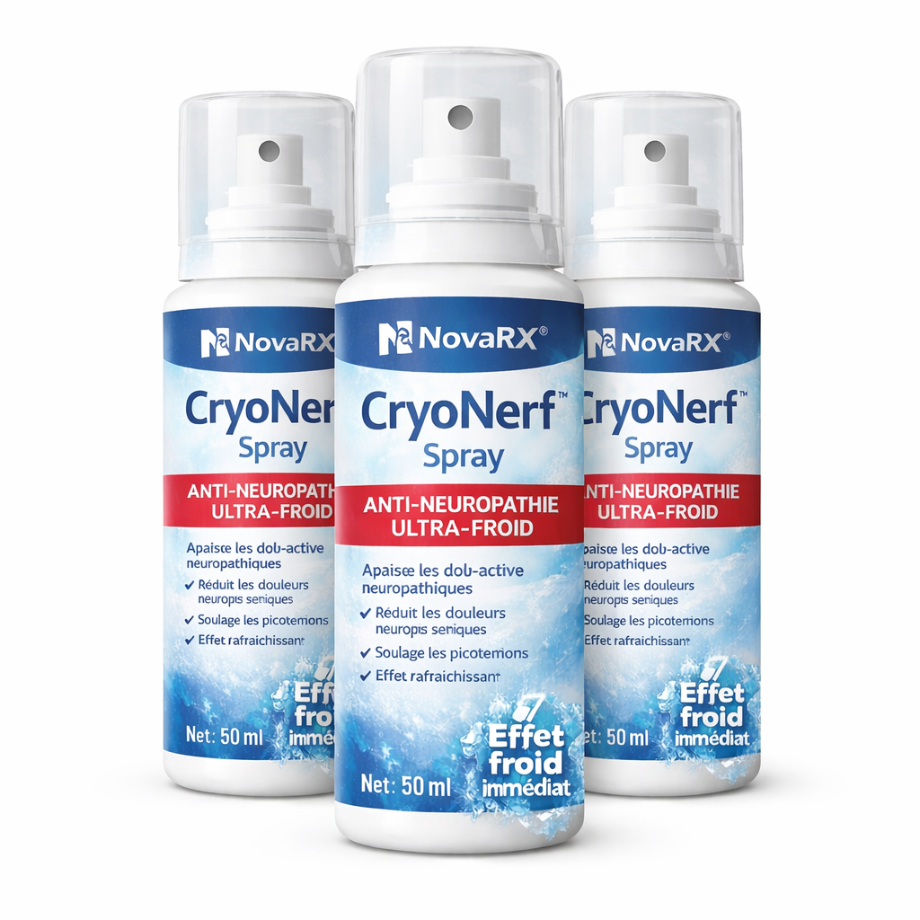CryoNerf™ Spray Anti-Neuropathie Ultra-Froid | Neutralisez la douleur nerveuse en 120 secondes !