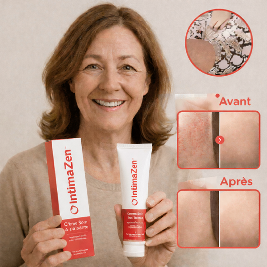 IntimaZen™ Crème Soin Intime Apaisante | Retrouvez un Confort Intime en 72 Heures, Sans Traitement Médicamenteux !
